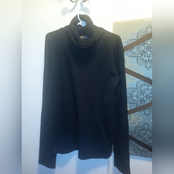 NWOT Girls Polo Ralph Lauren L Black Turtleneck - Picture 1 of 3